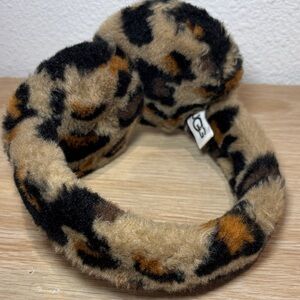 UGG Leopard Print Fuzzy Headband
